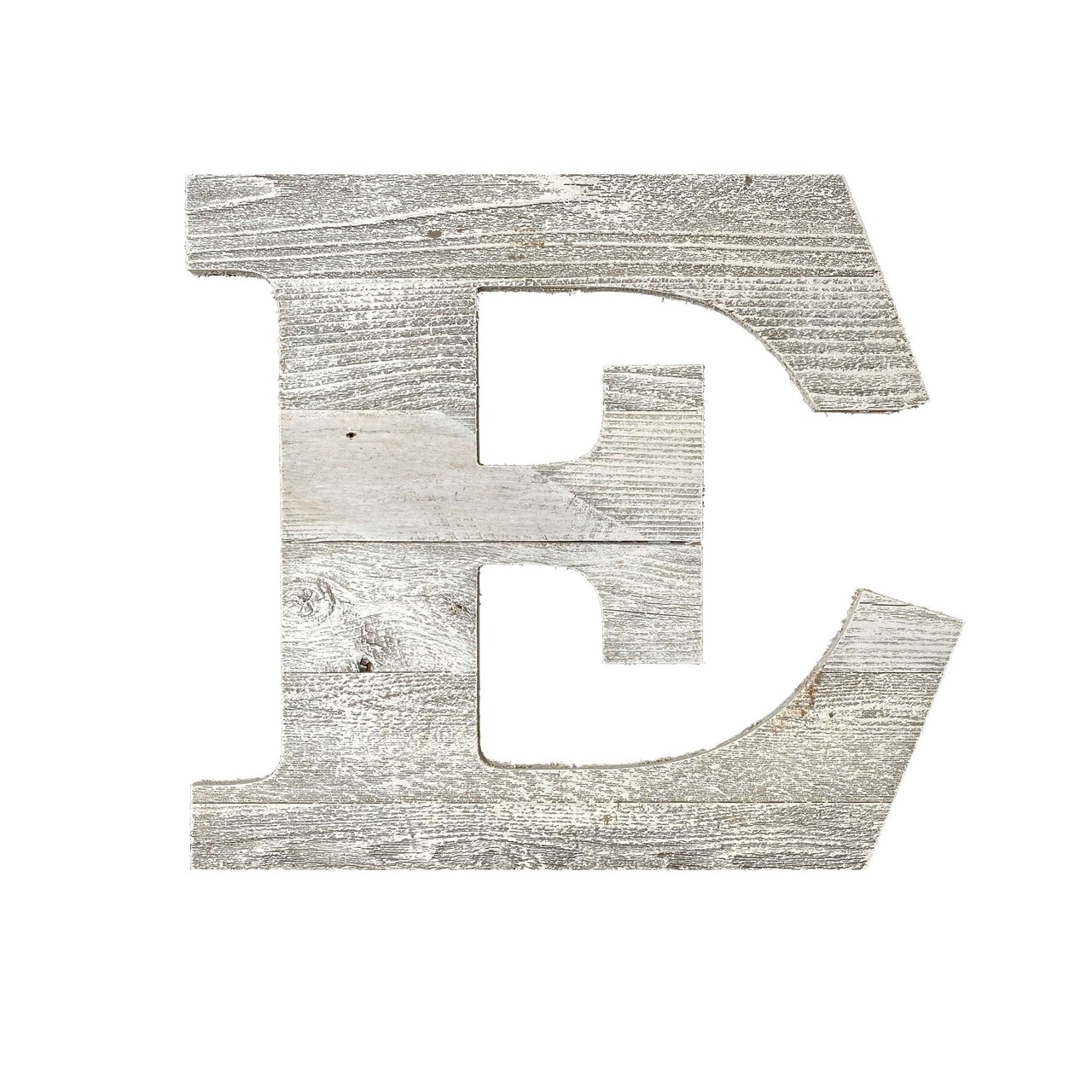 Rustic Farmhouse Large 16" White Decorative Monogram Wood Letter